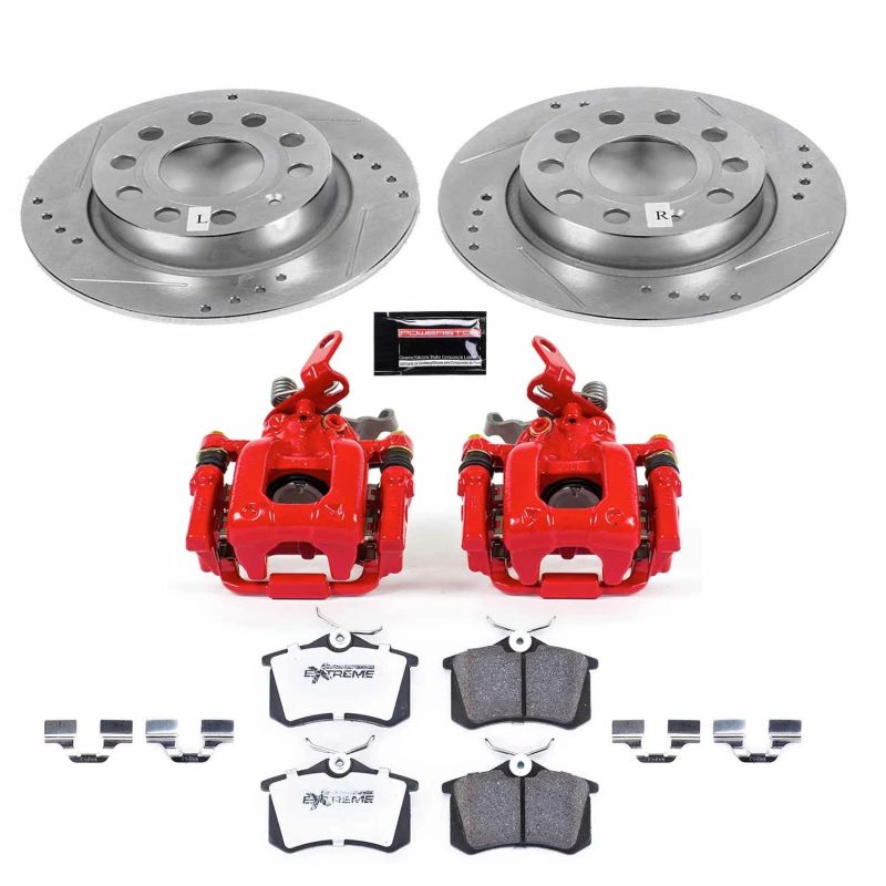 Power Stop 2019 Volkswagen Beetle Rear Z26 Street Warrior Brake Kit w/Calipers-thumbmail-1