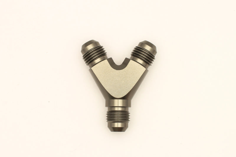 DeatschWerks 6AN Male Flare + 6AN Male Flare to 6AN Male Flare Y Block Fitting-thumbmail-3