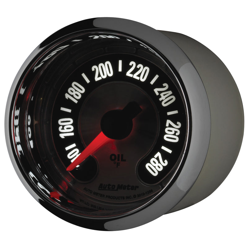 Autometer American Muscle 2-1/16in Full Sweep Electric Digital Stepper 140-280 Deg F Oil Temp Gauge-thumbmail-8
