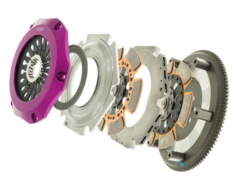 Exedy 96-06 Mitsubishi Lancer Evo (Gen 4-7) Hyper Twin Cerametallic Clutch Rigid Disc Pull Type-thumbmail-7