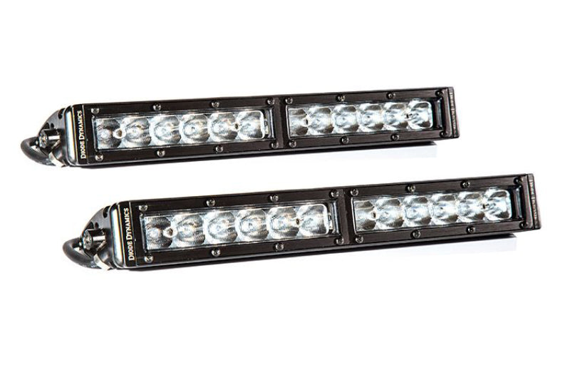 Diode Dynamics 12 In LED Light Bar Single Row Straight Clear Driving (Pair) Stage Series-thumbmail-7