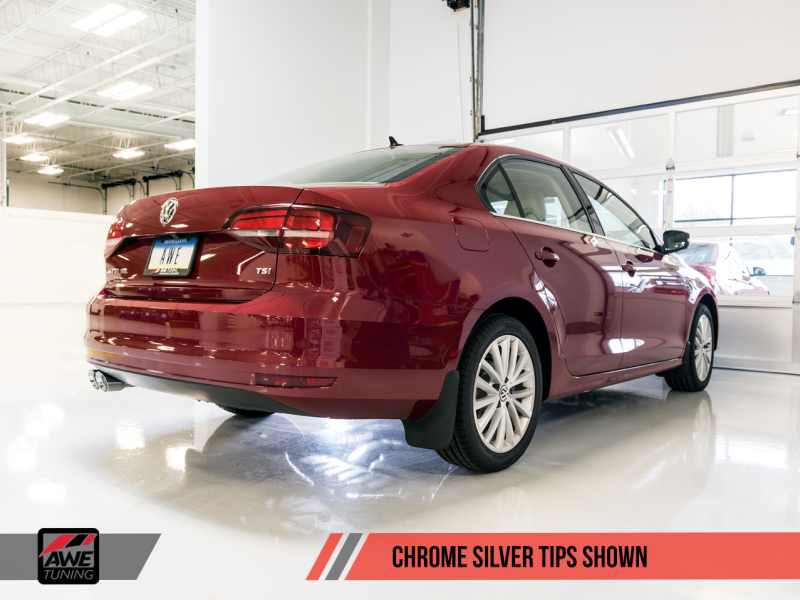 AWE Tuning Mk6 GLI 2.0T - Mk6 Jetta 1.8T Track Edition Exhaust - Polished Silver Tips-thumbmail-10