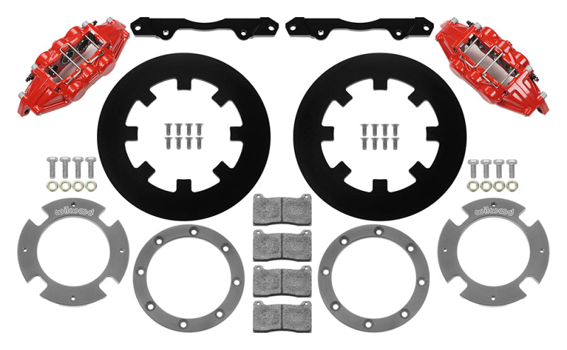 Wilwood 17-21 Can-Am X3RS Red 6-Piston Front Kit 11.25in - Undrilled Rotors-thumbmail-2