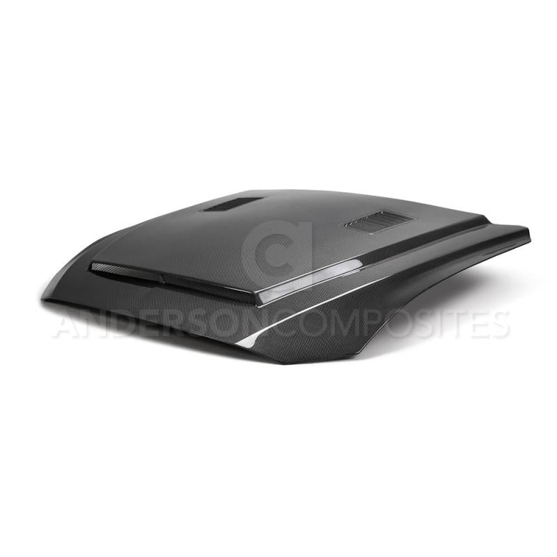 Anderson Composites 2018 Ford Mustang Super Snake Double Sided Carbon Fiber Hood-thumbmail-8