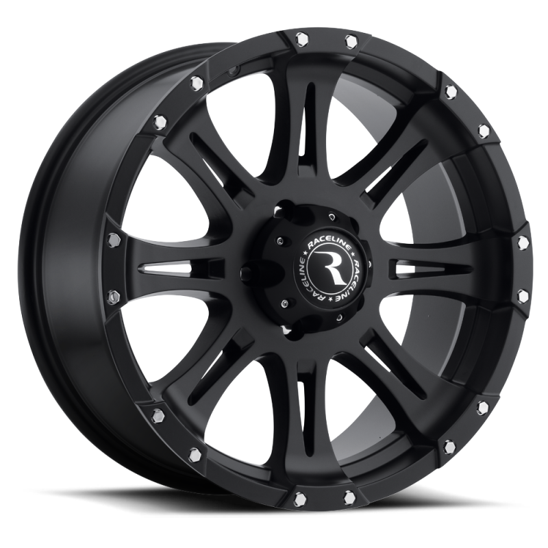 Raceline 981 Raptor 20x9in / 6x139.7 BP / 30mm Offset / 106.1mm Bore - Satin Black Wheel-thumbmail-1