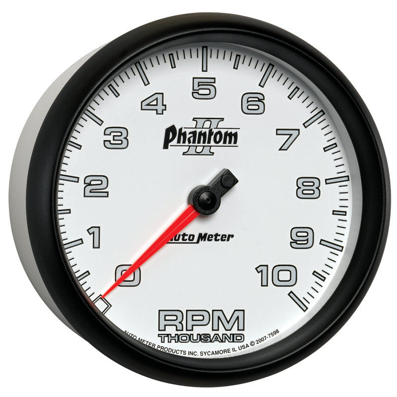 Autometer Phantom II 5in Electrical 10K RPM In-Dash Tachometer-thumbmail-6