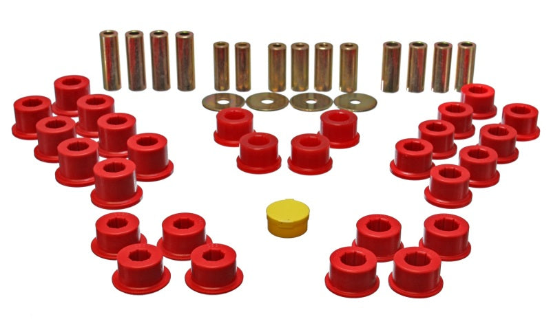 Energy Suspension 90-97 Mazda Miata Red Rear Control Arm Bushing Set-thumbmail-3
