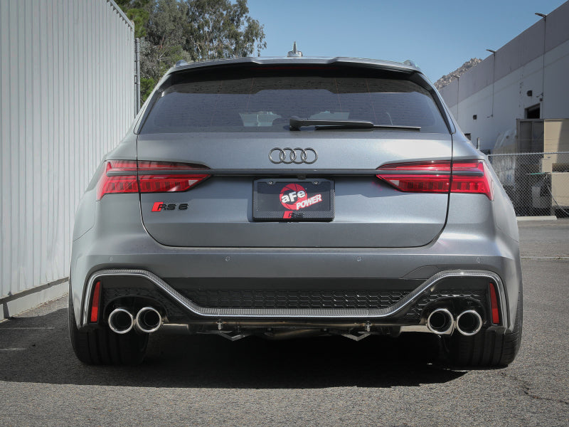 aFe 20-22 Audi RS6 Avant V8 4L(tt) MACH Force-Xp 3in to 2.5in 304 SS Cat-Back Exhaust w/Polished Tip-thumbmail-4
