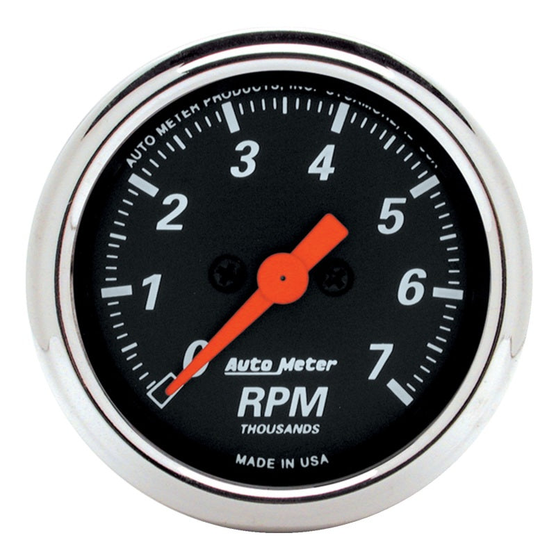 Autometer Designer Black 2-1/16in Electrical 7k RPM Tachometer-thumbmail-2