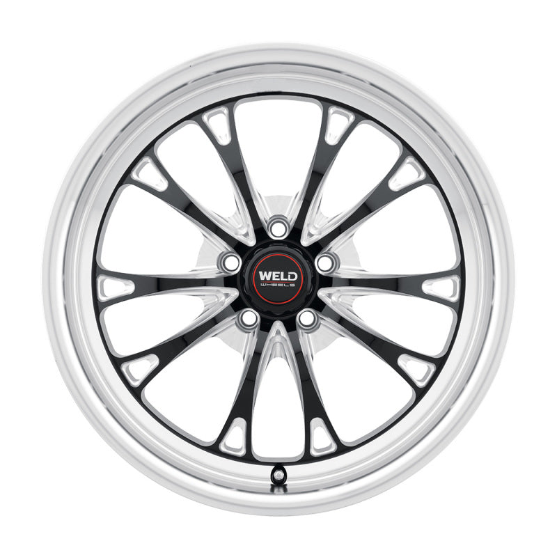 Weld Belmont Drag 18x5 / 5x120 BP / ET-23 BS2.1 Gloss Black MIL DIA 78.1-thumbmail-3