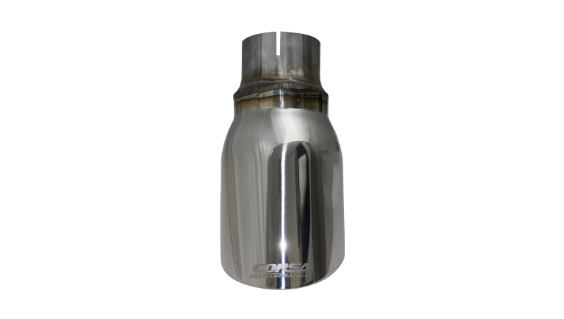 Corsa Single Universal 2.5in Inlet / 4in Outlet Polished Pro-Series Tip Kit-thumbmail-6