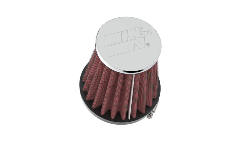 K&N Universal Chrome Filter 1 15/16 inch FLG / 3 inch Base / 2 inch Top / 3 inch Height-thumbmail-5