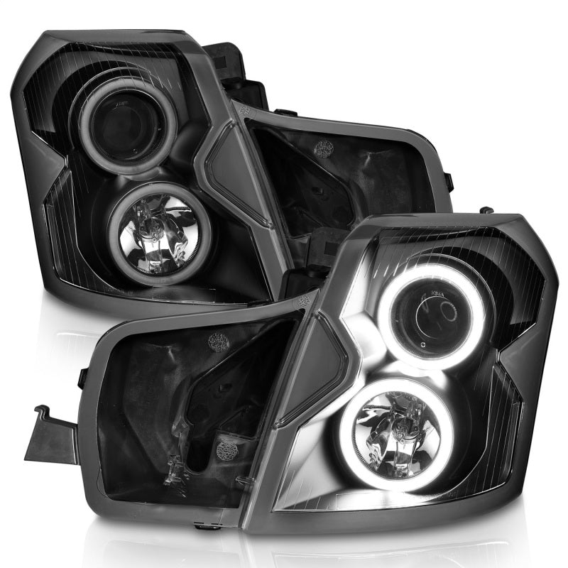 ANZO 2003-2007 Cadillac Cts Projector Headlights w/ Halo Black (CCFL)-thumbmail-11