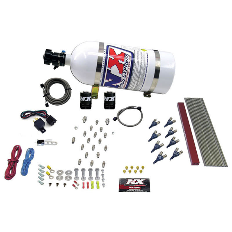 Nitrous Express GM LT1/LS1 Pro Piranha Nozzle Gas Nitrous Kit w/10lb Bottle-thumbmail-2