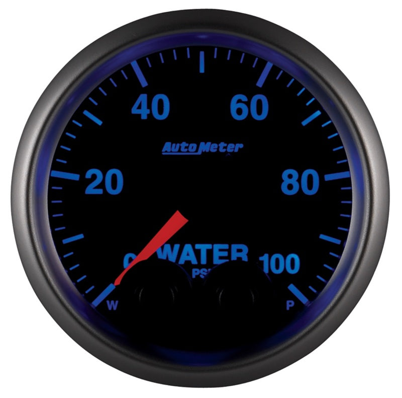 AutoMeter Gauge Water Press 2-1/16in. 100PSI Stepper Motor W/Peak & Warn Elite-thumbmail-8