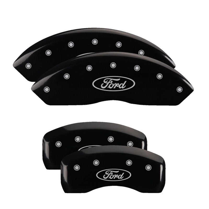 MGP 2 Caliper Covers Engraved Rear MGP Black Finish Silver Characters 2016 Ford Focus-thumbmail-2