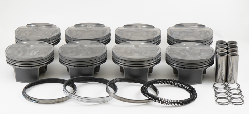Mahle MS Piston Set of 8 Ford 5.2L Voodoo 315cid 3.710in Bore 3.661 Stk 5.9 Rod .827 Pin 7.8cc 12CR-thumbmail-1