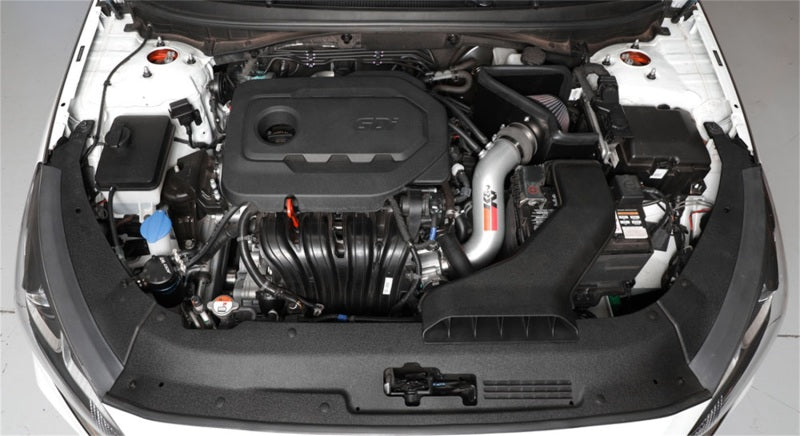 K&N 15-18 Hyundai Sonata L4-2.4L F/I Silver Typhoon Short Ram Intake-thumbmail-4