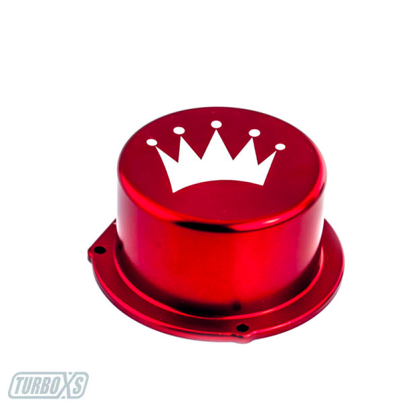 Turbo XS 15-16 Subaru WRX Billet Aluminum Vacuum Pump Cover - Red-thumbmail-2