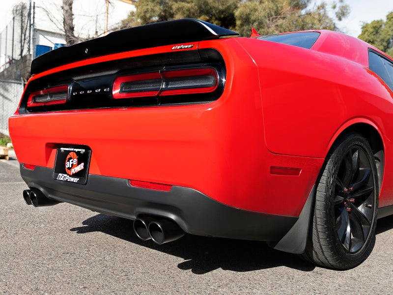 aFe MACH Force-Xp 2-1/2in 304 SS Cat-Back Exhaust 15-21 Dodge Challenger V6-3.6L - Quad Black Tip-thumbmail-5