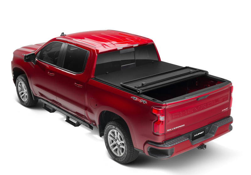 Lund 15-17 Chevy Colorado Fleetside (5ft. Bed) Hard Fold Tonneau Cover - Black-thumbmail-14