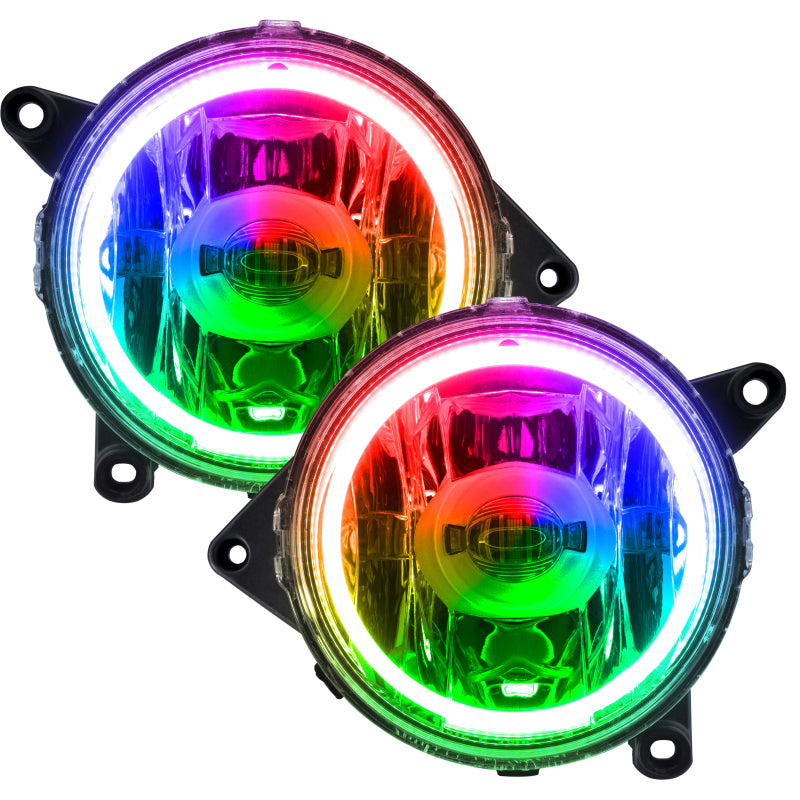 Oracle Ford Mustang GT 13-14 LED Fog Halo Kit - ColorSHIFT-thumbmail-2