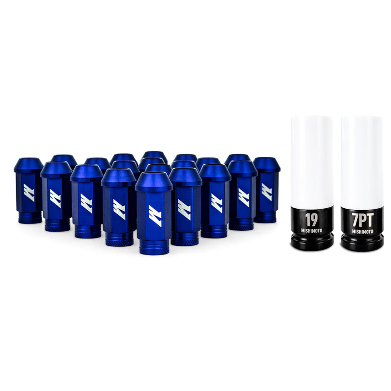 Mishimoto Aluminum Locking Lug Nuts 1/2 X 20 23pc Set Blue-thumbmail-1