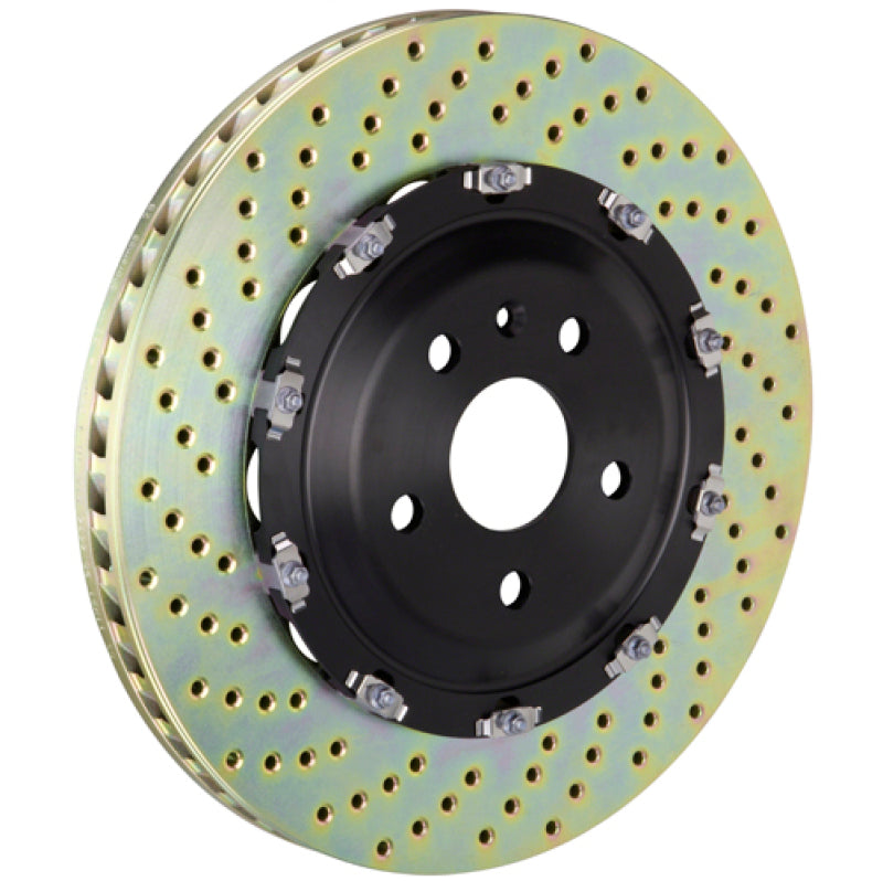 Brembo 08-16 R8 4.2/5.2 Excl CC Brake Front 2-Piece Discs 365x34 2pc Rotor Drilled-thumbmail-1