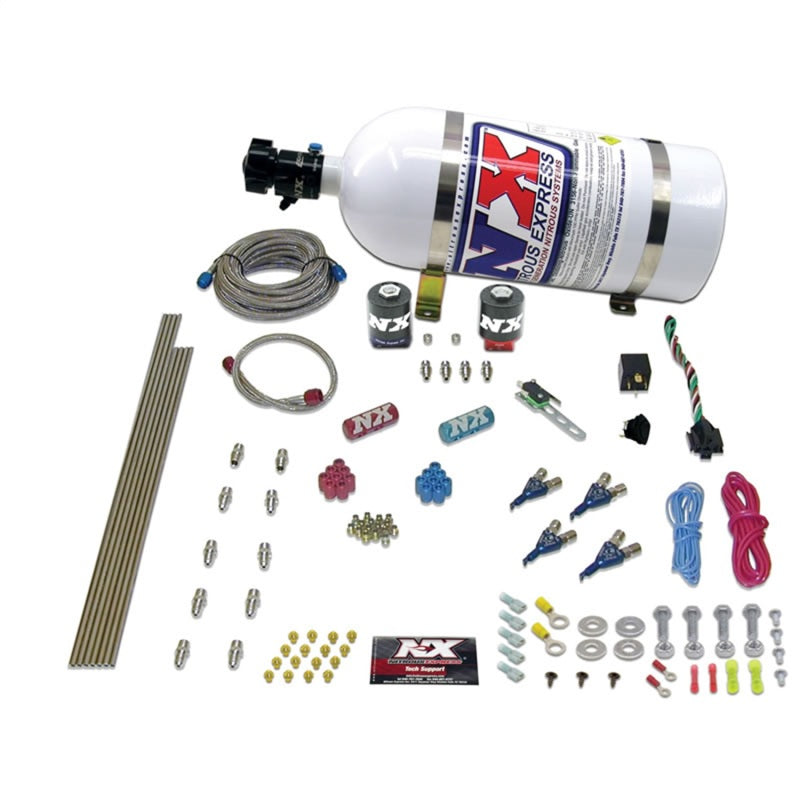 Nitrous Express 4 Cyl Alcohol Nitrous Kit (125-275HP) w/5lb Bottle-thumbmail-2