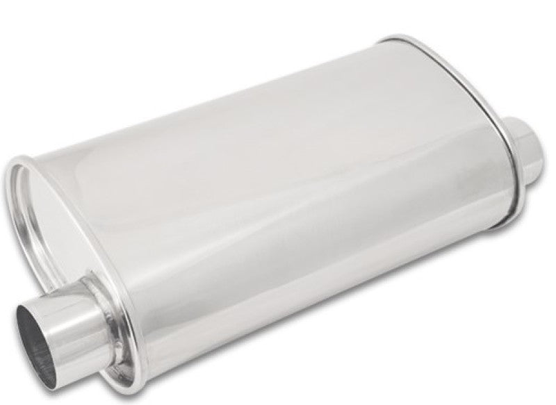 Vibrant StreetPower Oval Muffler 5in x 9in x 15in - 2.5in inlet/outlet (Offset-Offset Same Side)-thumbmail-2