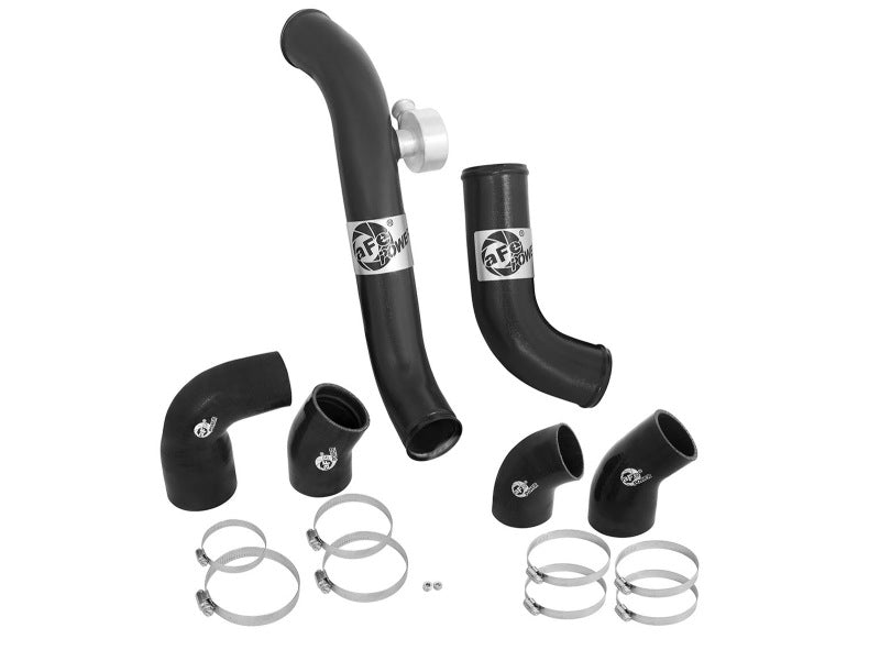 aFe BladeRunner Intercooler Tubes Black Hot/Cold Side for 15-16 Ford Mustang EcoBoost I4-2.3L (t)-thumbmail-11