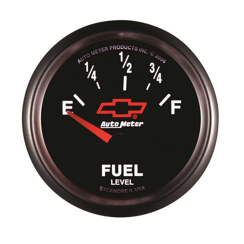 Autometer GM Bowtie Black 2-1/16 Fuel Level, 0-90 , Air-Core 8-18V-thumbmail-6