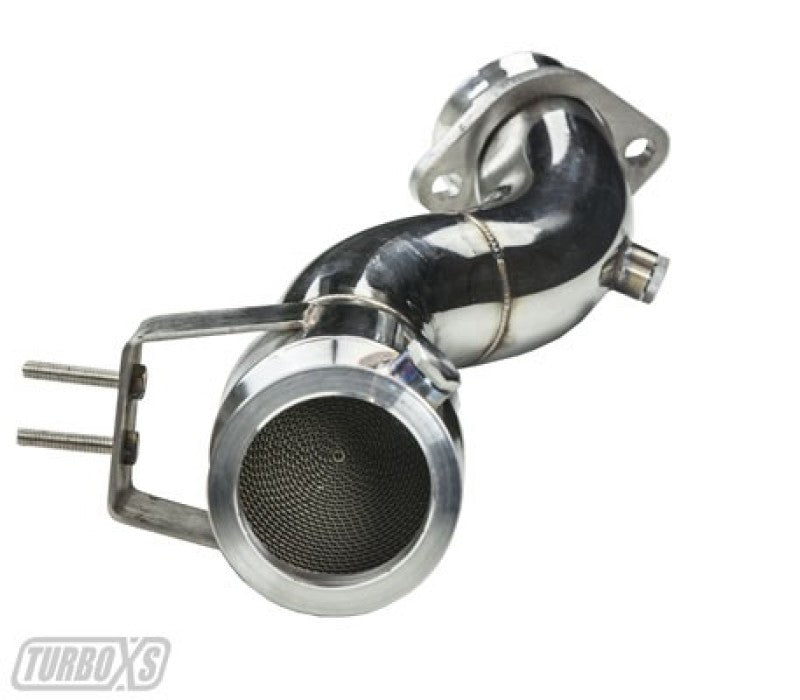 Turbo XS 2015+ Ford Mustang Ecoboost Downpipe w/ High Flow Catalytic Converter-thumbmail-4