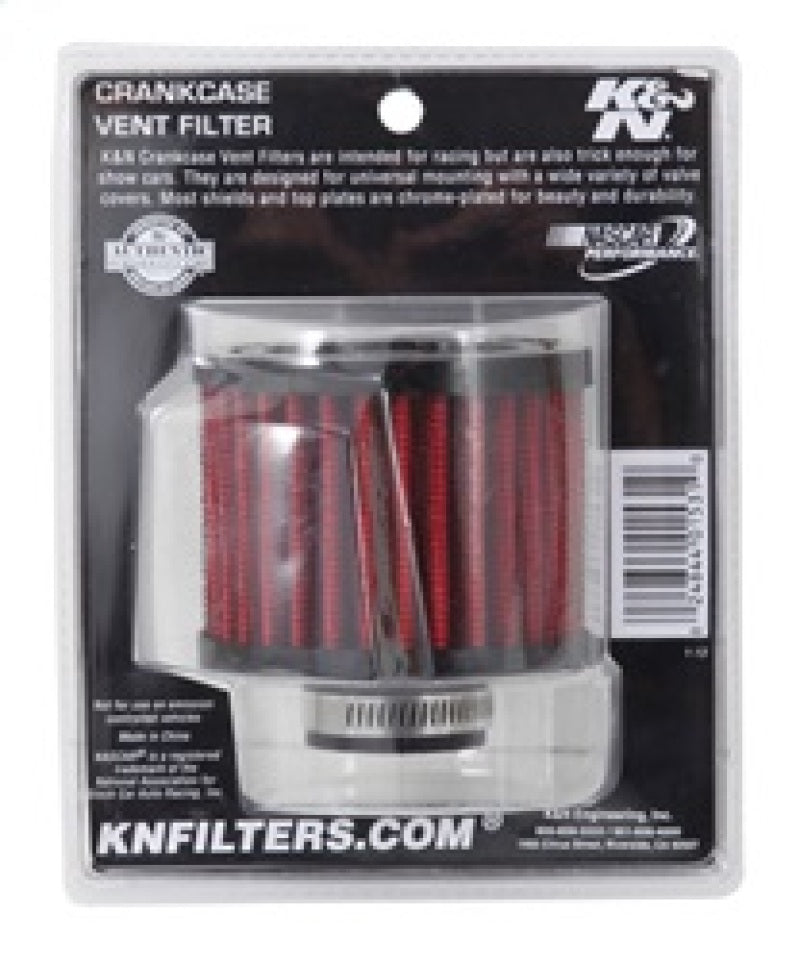 K&N 1 inch ID 3 inch OD 2.375 inch H Rubber Base Crankcase Vent Filter-thumbmail-14
