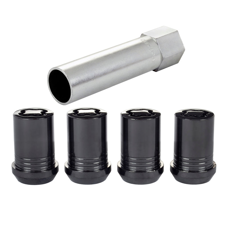 McGard Wheel Lock Nut Set - 4pk. (Tuner / Cone Seat) M12X1.5 / 13/16 Hex / 1.24in. Length - Black-thumbmail-7