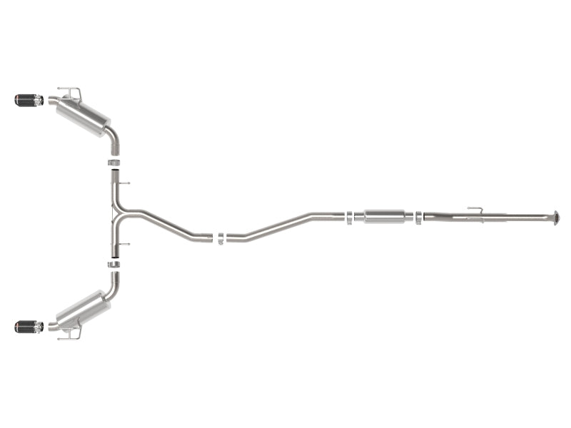 aFe Takeda 2.5in 304 SS Cat-Back Exhaust System w/CF Tips 2022+ Honda Civic L4-1.5L (t)-thumbmail-7