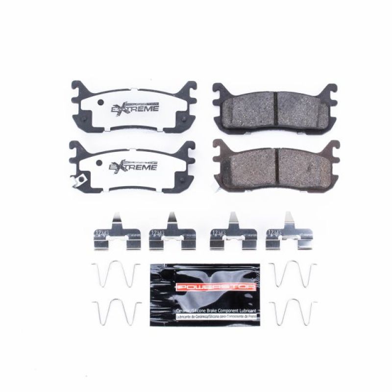 Power Stop 97-03 Ford Escort Rear Z26 Extreme Street Brake Pads w/Hardware-thumbmail-2