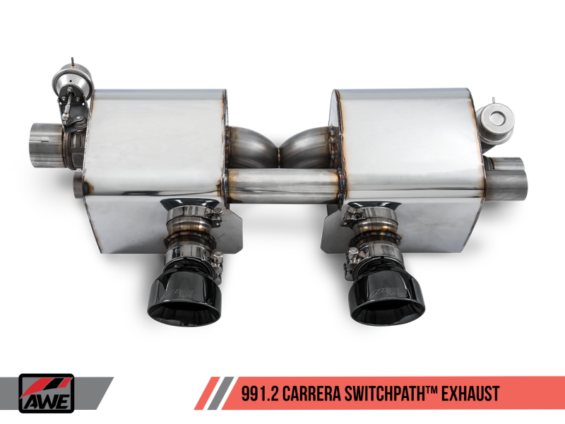 AWE Tuning Porsche 911 (991.2) Carrera / S SwitchPath Exhaust for PSE Cars - Diamond Black Tips-thumbmail-13