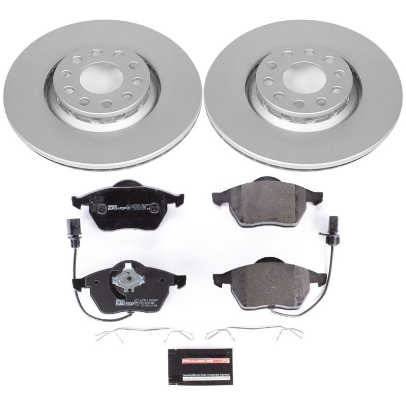 Power Stop 02-05 Audi A4 Front Euro-Stop Brake Kit-thumbmail-1