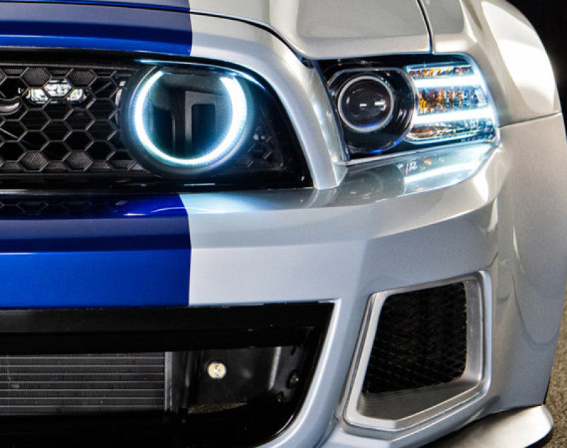 Oracle Ford Mustang 10-13 WP LED Fog Halo Kit (Grille Style) - White-thumbmail-3