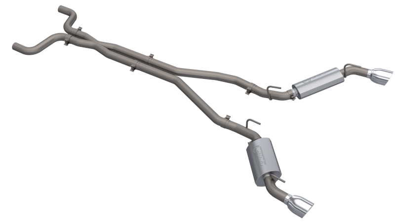 QTP 14-15 Chevrolet Camaro SS 6.2L 304SS AR3 Cat-Back Exhaust w/4.5in Tips-thumbmail-4