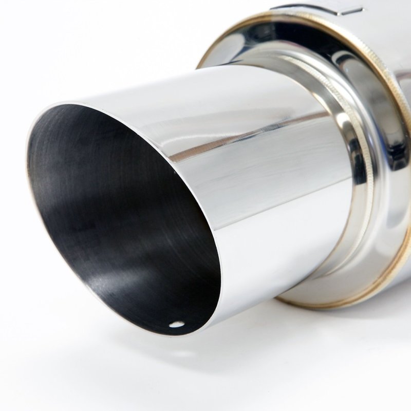 BLOX Racing 60.5mm Street Muffler - Angled Tip-thumbmail-2