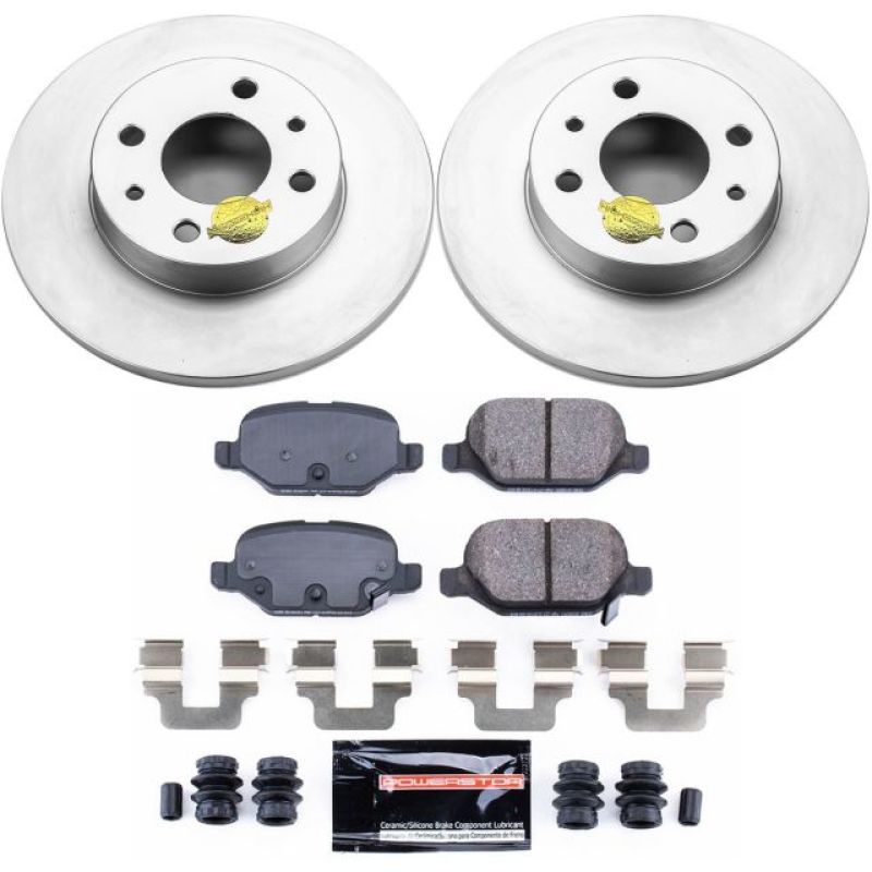 Power Stop 12-18 Fiat 500 Rear Z23 Evolution Sport Coated Brake Kit-thumbmail-1