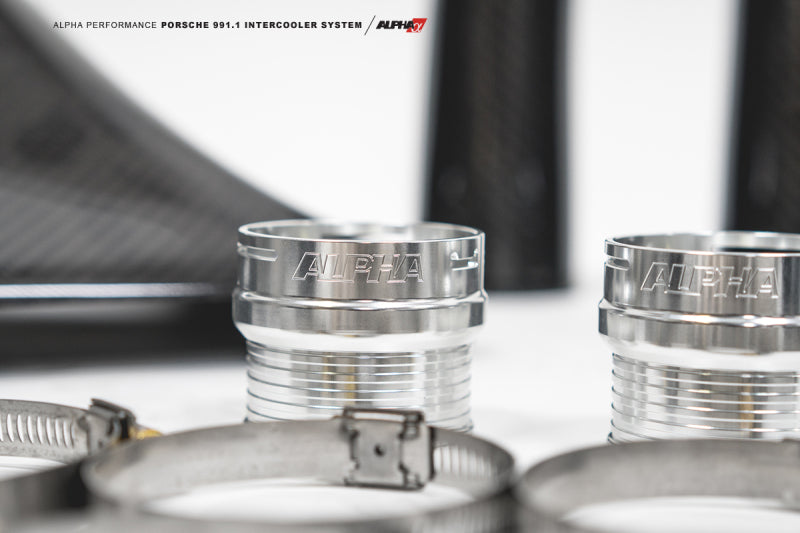 AMS Performance Porsche 997.1TT Alpha Intercooler System (For Stock Framed Turbos)-thumbmail-10