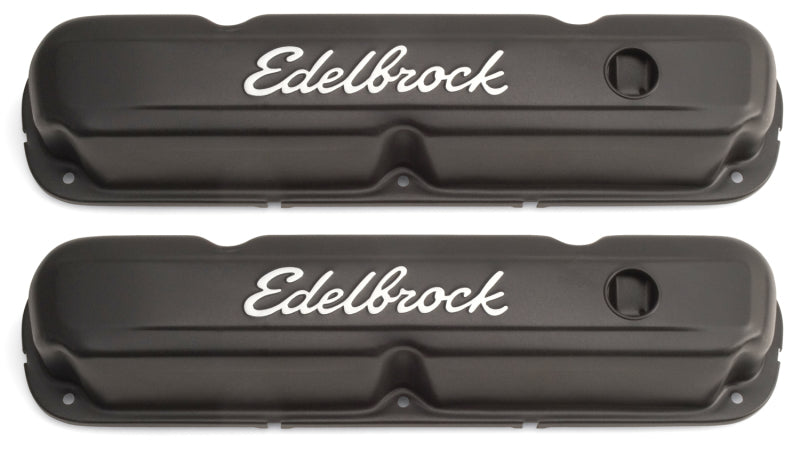 Edelbrock Valve Cover Signature Series Chrysler 1965-1991 318-340-360 CI V8 Black-thumbmail-2