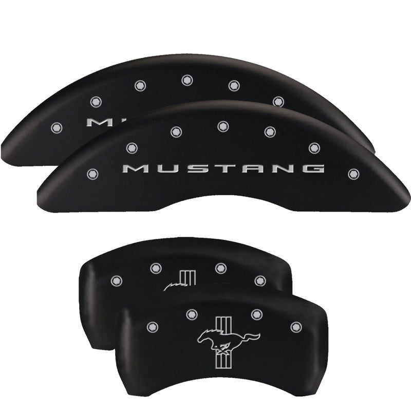MGP Rear set 2 Caliper Covers Engraved Rear MGP Black finish silver ch-thumbmail-2