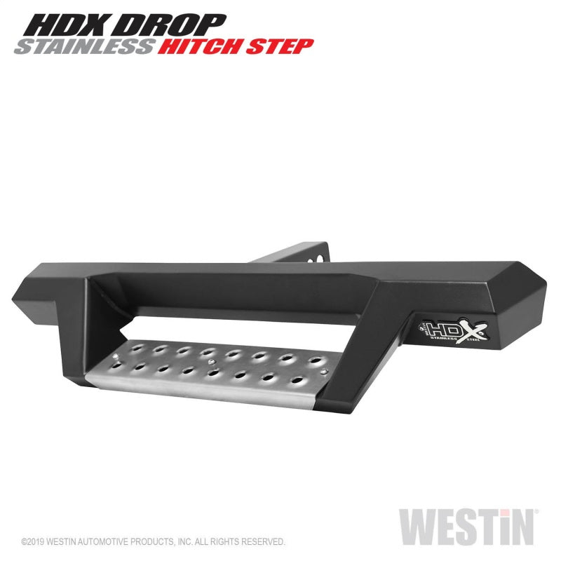 Westin HDX Stainless Drop Hitch Step 34in Step 2in Receiver - Textured Black-thumbmail-2