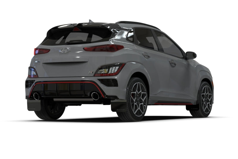 Rally Armor 2022 Hyundai Kona N Black UR Mud Flap w/ Red Logo-thumbmail-4