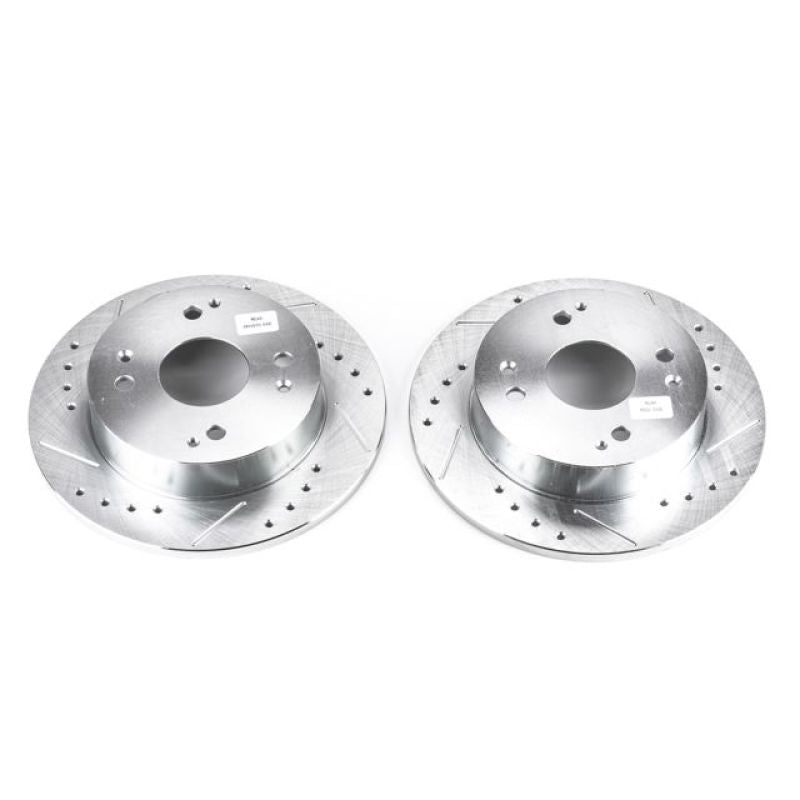 Power Stop 1997 Acura CL Rear Evolution Drilled & Slotted Rotors - Pair-thumbmail-2