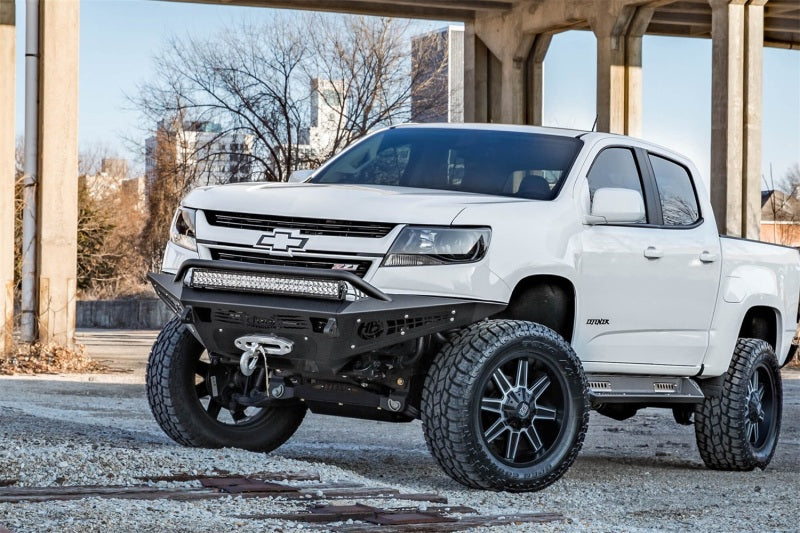 Addictive Desert Designs 15-18 Chevy Colorado HoneyBadger Front Bumper w/ Winch Mount-thumbmail-2